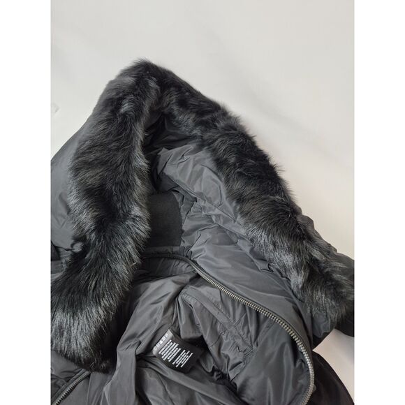 Mackage Women's Black Kay Shearling Collar Down Coat Size Medium $1390+ - Picture 11 of 11